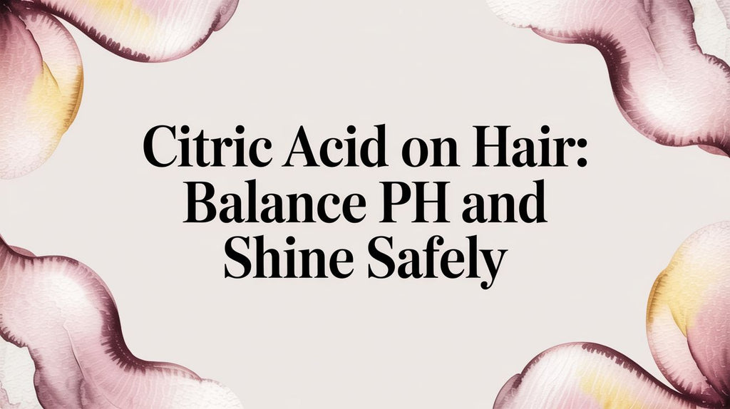 citric acid on hair: Balance pH and Shine Safely
