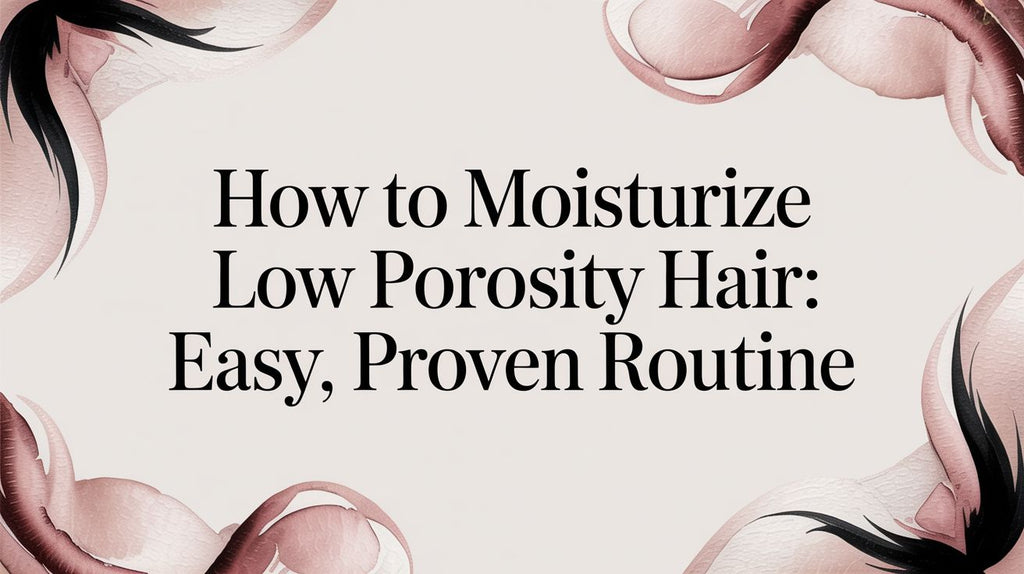 how to moisturize low porosity hair: easy, proven routine