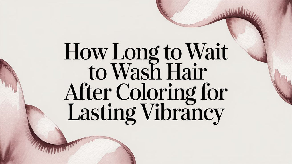 How Long to Wait to Wash Hair After Coloring for Lasting Vibrancy