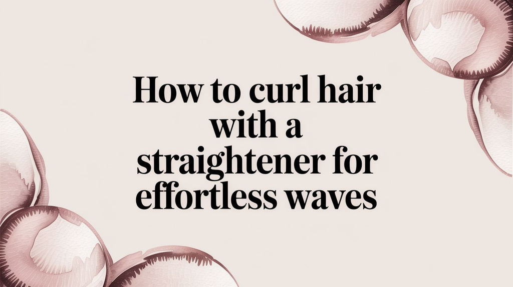 How to Curl Hair with a Straightener for Effortless Waves