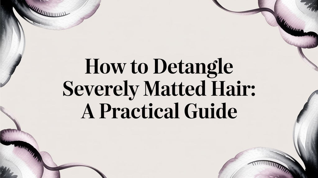 how to detangle severely matted hair: A Practical Guide