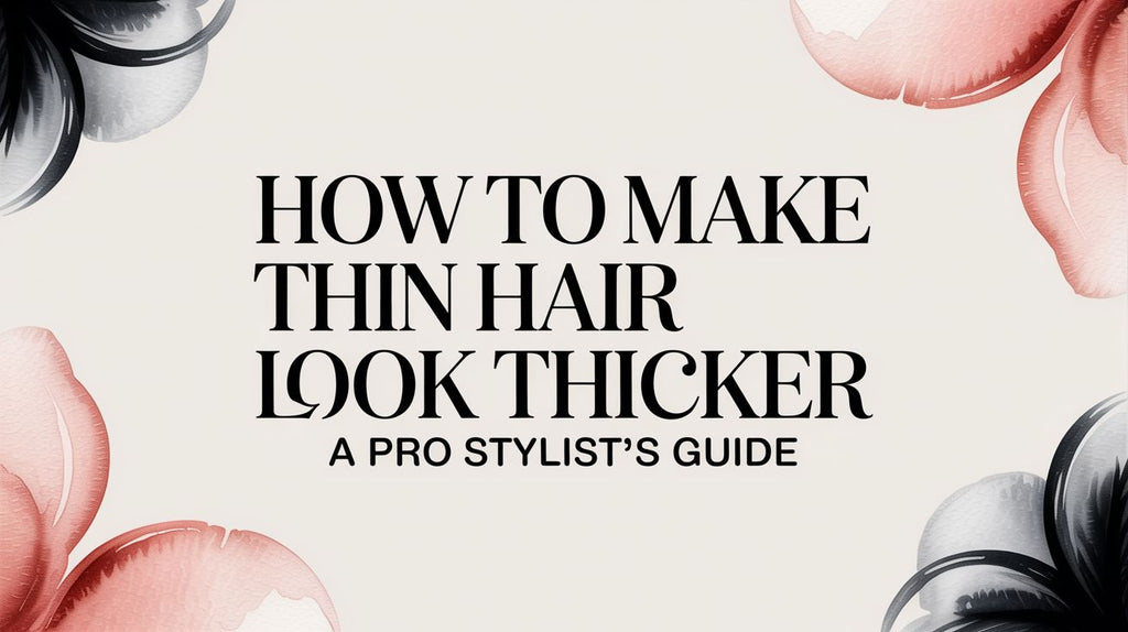 How to Make Thin Hair Look Thicker: A Pro Stylist's Guide