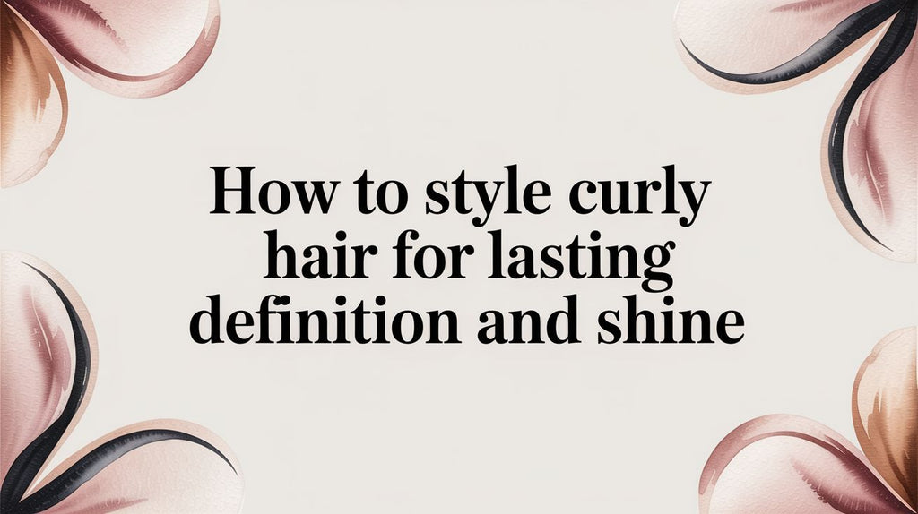 How to Style Curly Hair for Lasting Definition and Shine