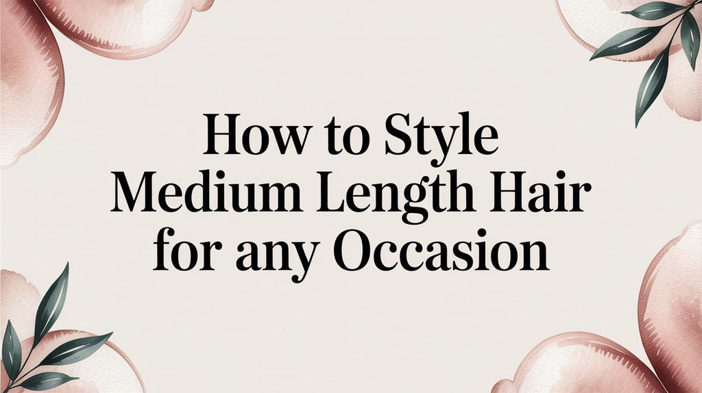 How to Style Medium Length Hair for Any Occasion