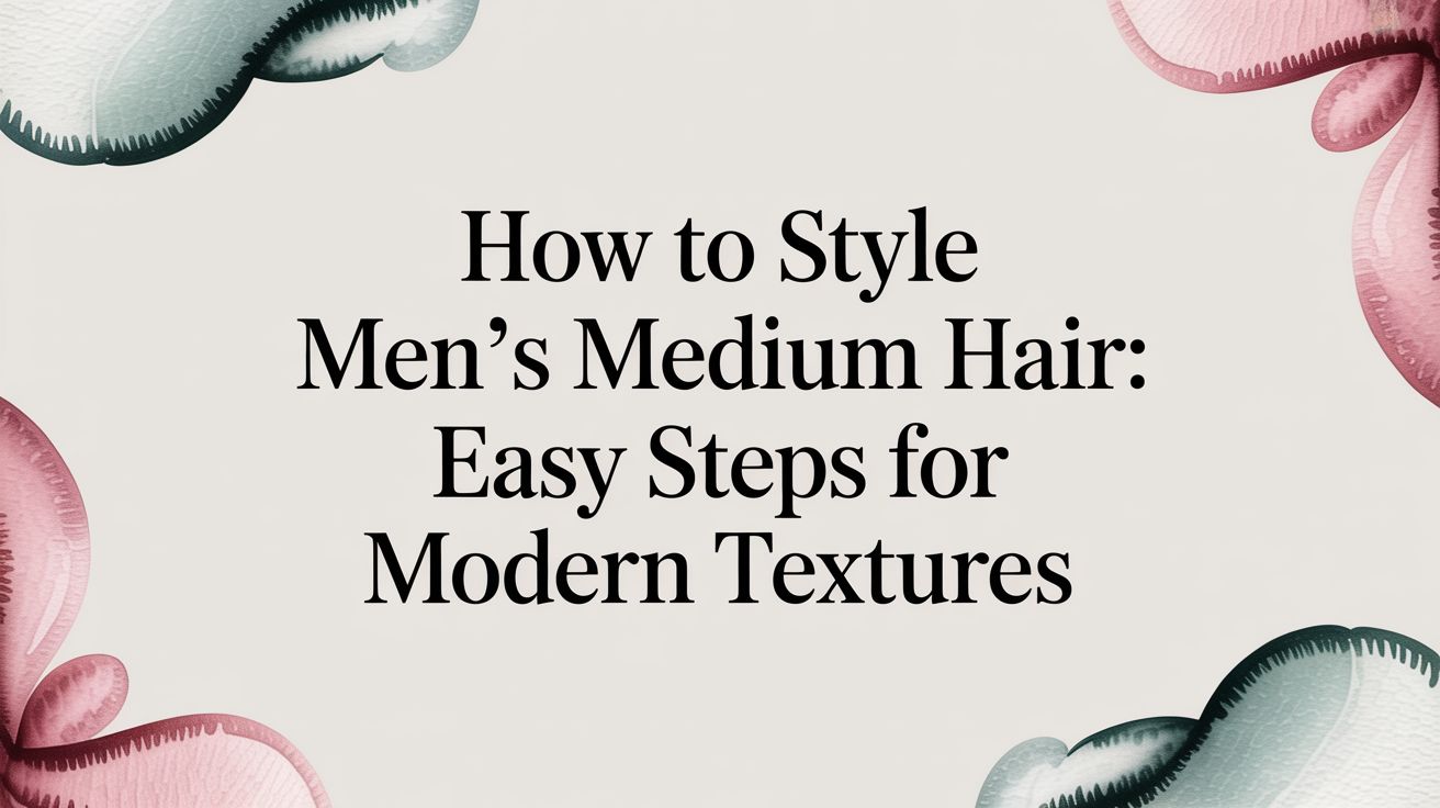 How to Style Men’s Medium Hair: A Step-by-Step Guide for the Modern Man