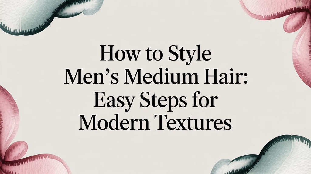 How to Style Men’s Medium Hair: A Step-by-Step Guide for the Modern Man