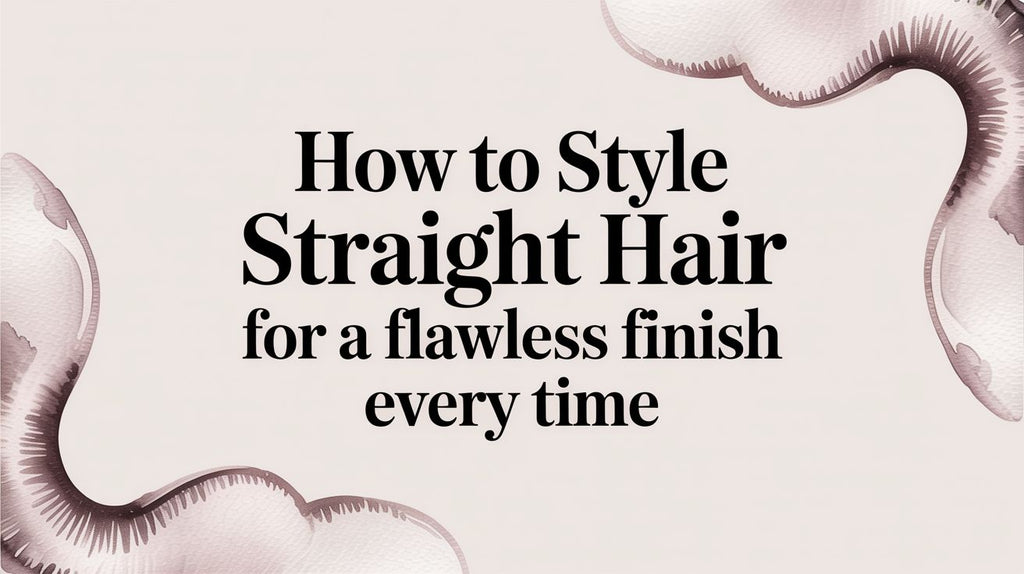 How to Style Straight Hair for a Flawless Finish Every Time