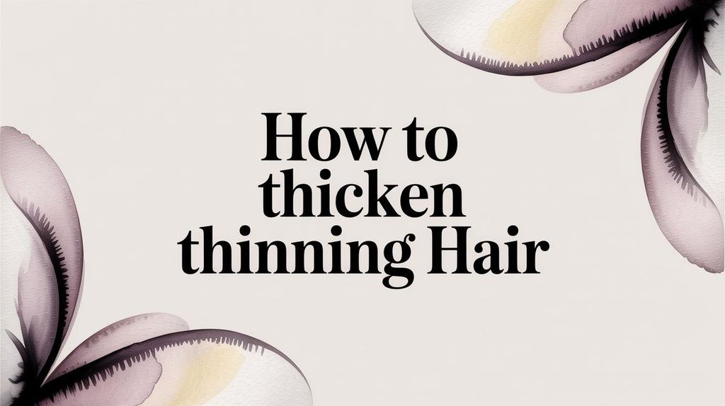 How to Thicken Thinning Hair