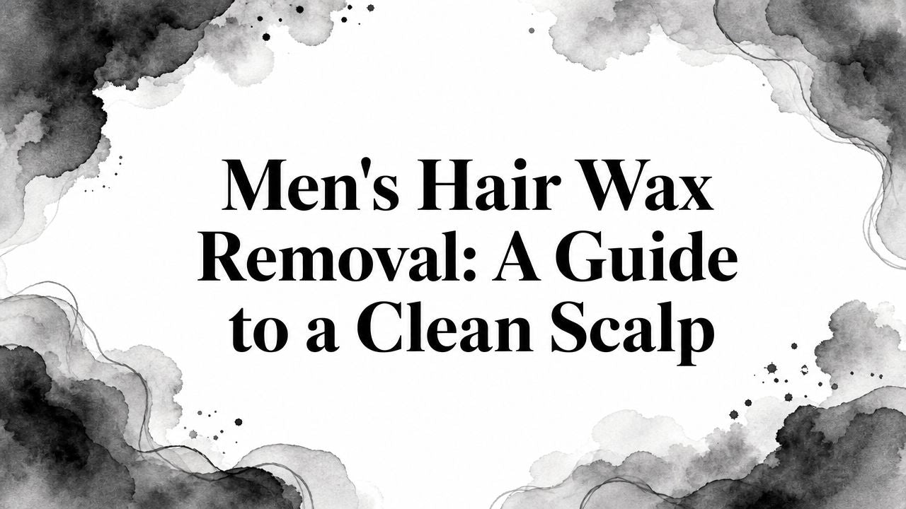 Men's Hair Wax Removal: A Guide to a Clean Scalp