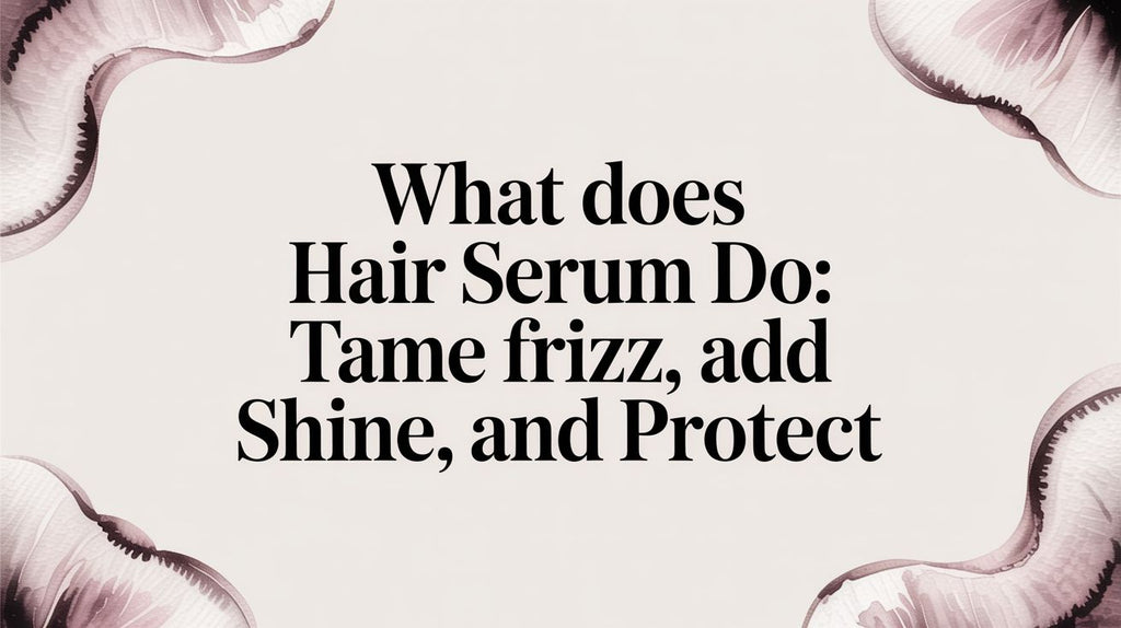 What Does Hair Serum Do: A Guide to Taming Frizz, Adding Shine, and Protecting Your Hair
