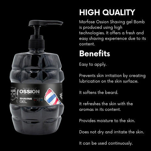 Ossion Pbl Shaving Gel-33.81 fl oz