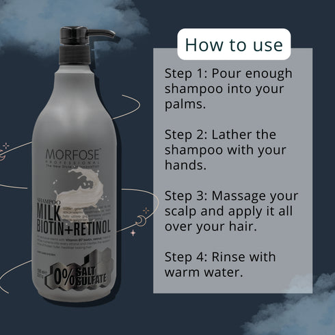 Morfose Milk Biotin Retinol Shampoo
