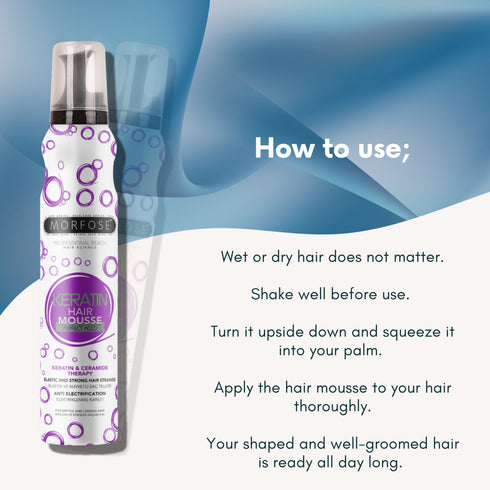 Morfose Hair Mousse Keratin 6.76 Fl oz