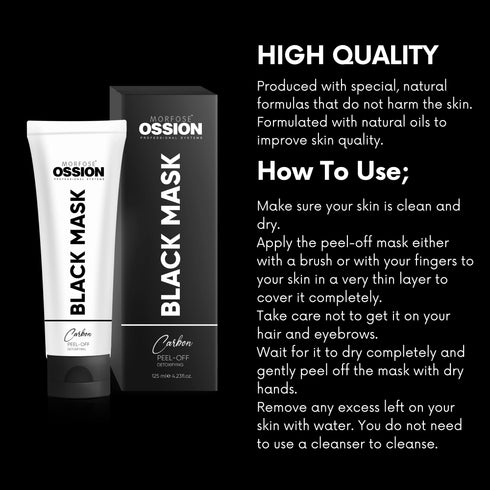 Ossion Premium Barber Line Black Mask-4.22 fl oz