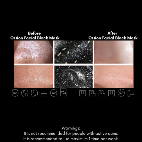 Ossion Premium Barber Line Black Mask-4.22 fl oz