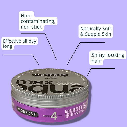 Morfose Aqua Hair Gel Wax with Extra Strong Hold Max Shining
