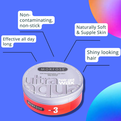Morfose Professional Ultra Aqua Hair Wax with Extra Strong Hold