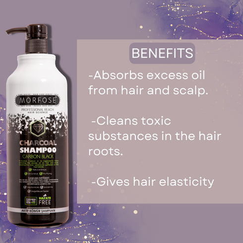 Morfose Professional Activated Carbon Hair Shampoo