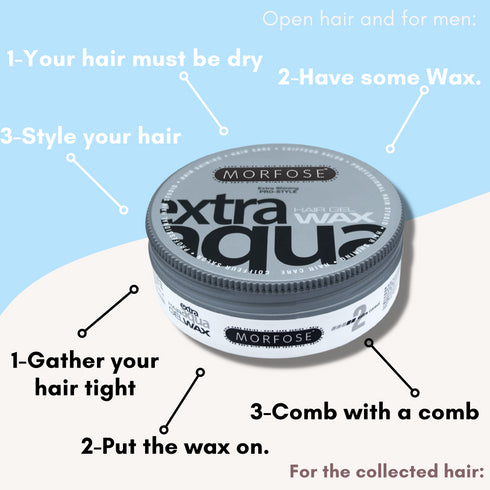 Morfose Professional Ultra Aqua Hair Wax with Extra Shining