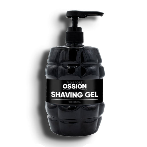 Ossion Shaving Gel pump bottle, 33.81 fl oz, on a white background