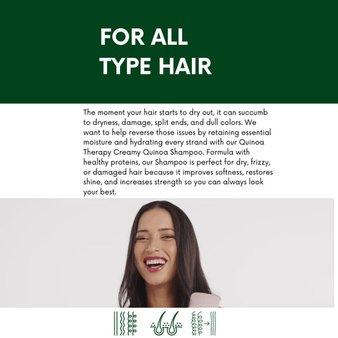 Morfose Professional Quinoa Protein Shampoo, Strengthening Color Care, Revives Dullness, promotes Softness and Shiny Hair, Nourishes Strands for Beautiful Hair, 33.81 Fl oz