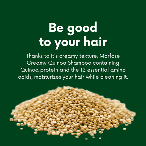 Morfose Professional Quinoa Protein Shampoo, Strengthening Color Care, Revives Dullness, promotes Softness and Shiny Hair, Nourishes Strands for Beautiful Hair, 33.81 Fl oz