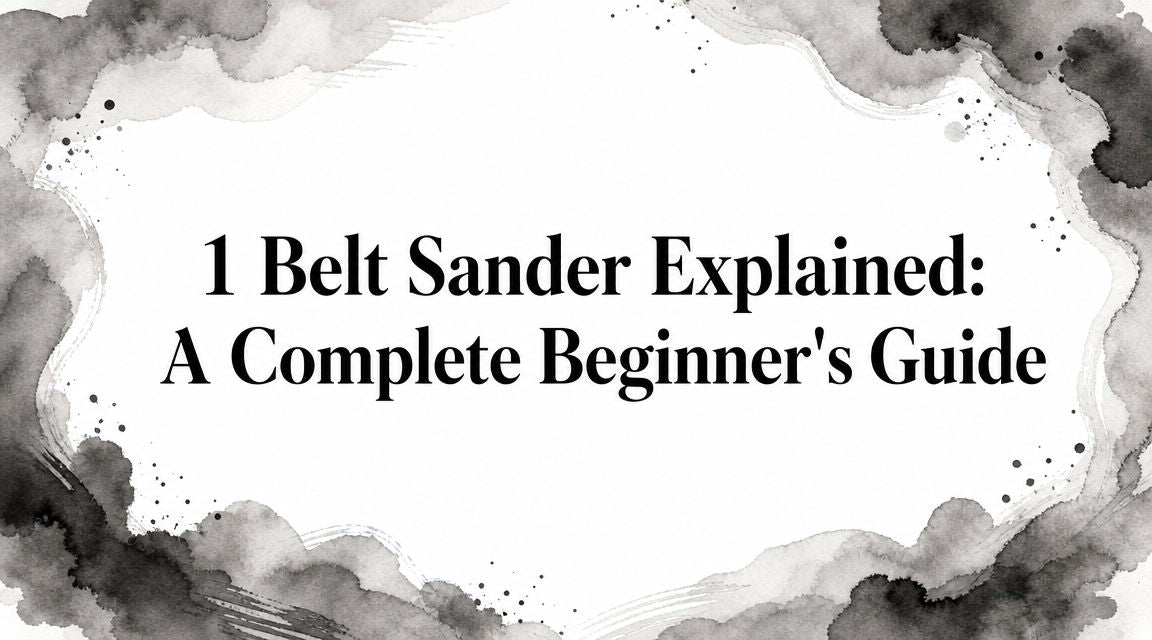 1 Belt Sander Explained: A Complete Beginner's Guide
