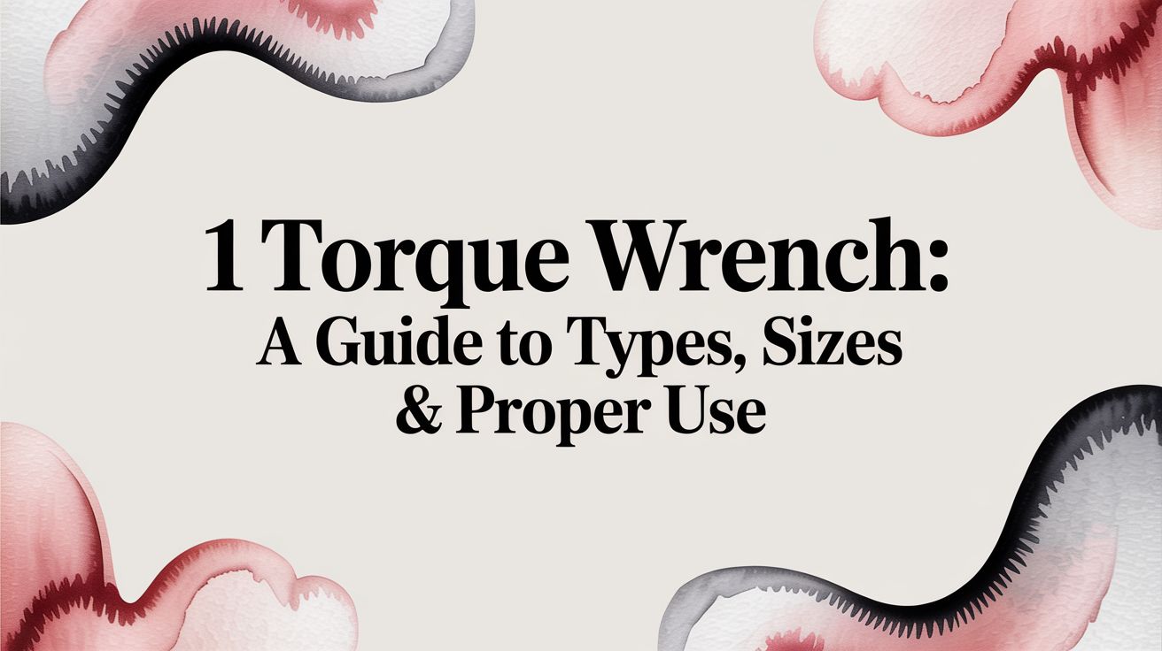 1 Torque Wrench: A Guide to Types, Sizes & Proper Use