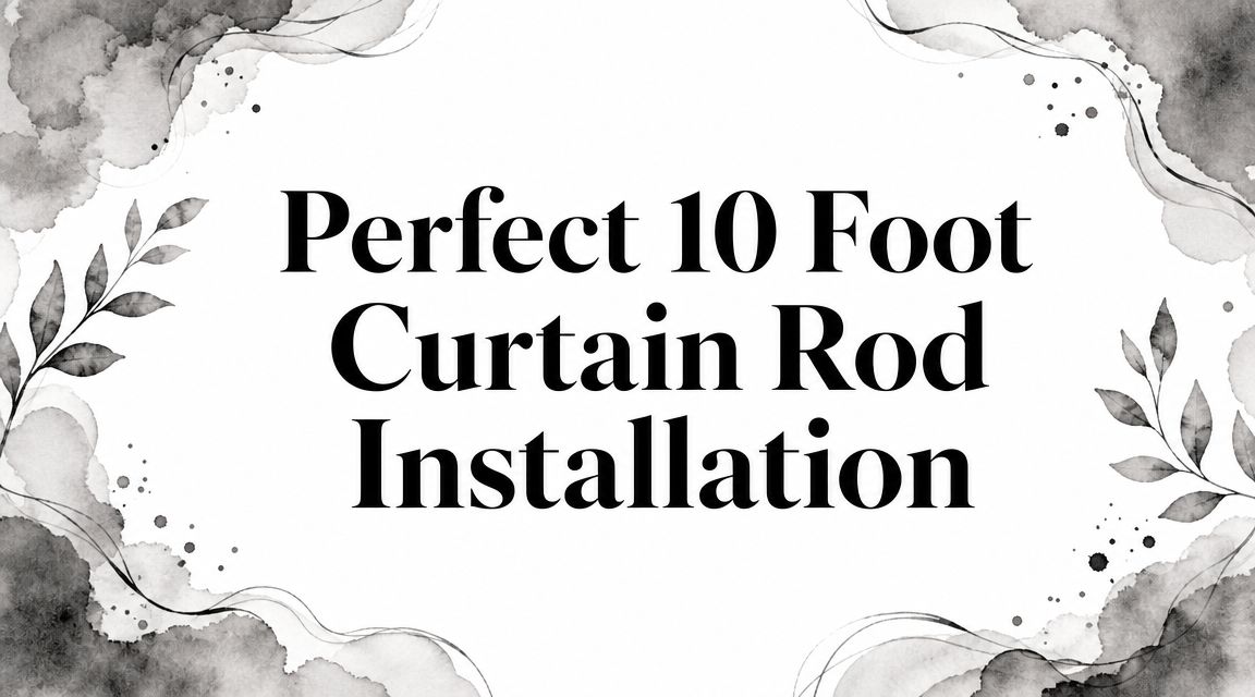 Perfect 10 Foot Curtain Rod Installation