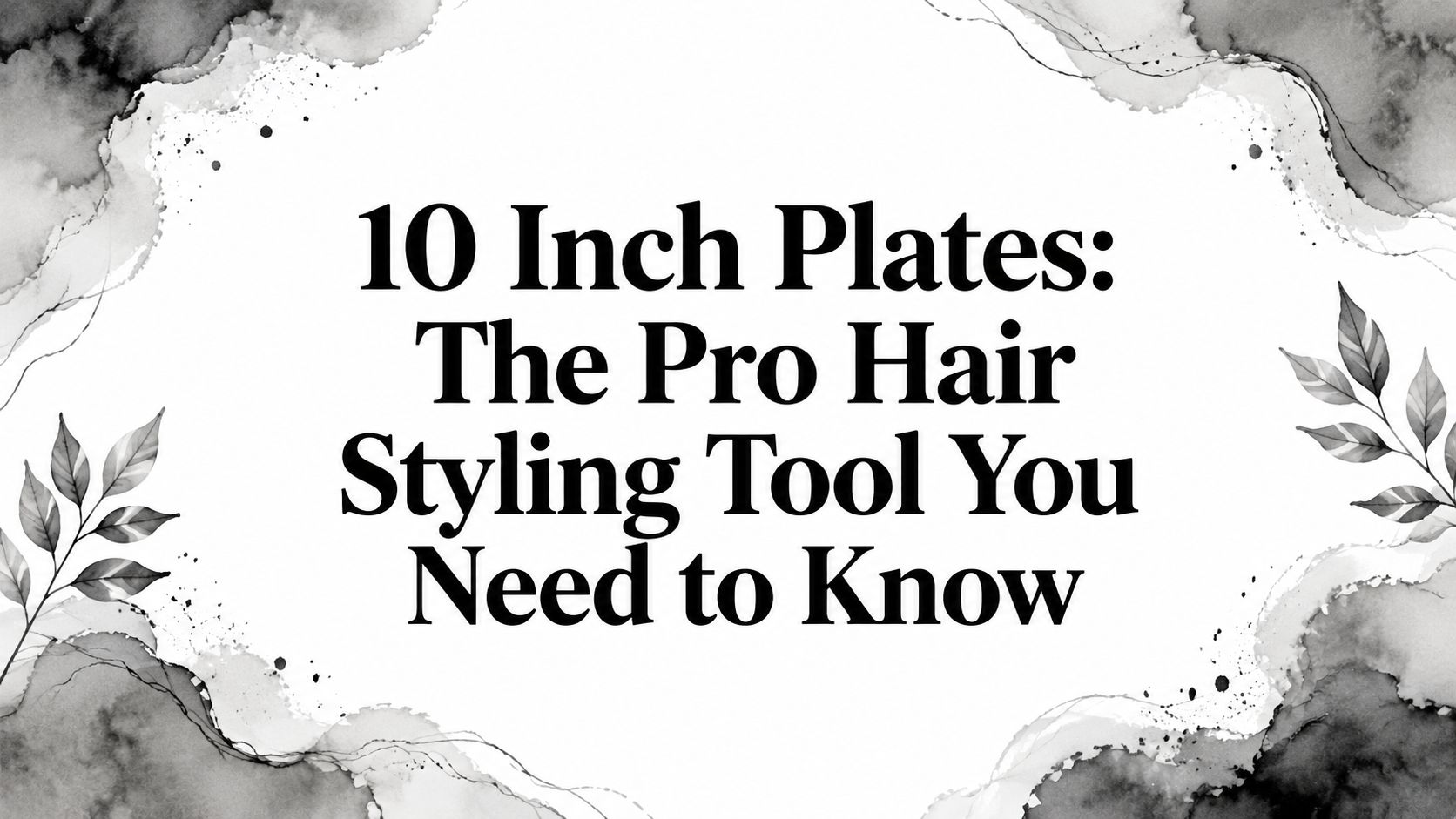 10 Inch Plates: The Pro Hair Styling Tool You Need to Know