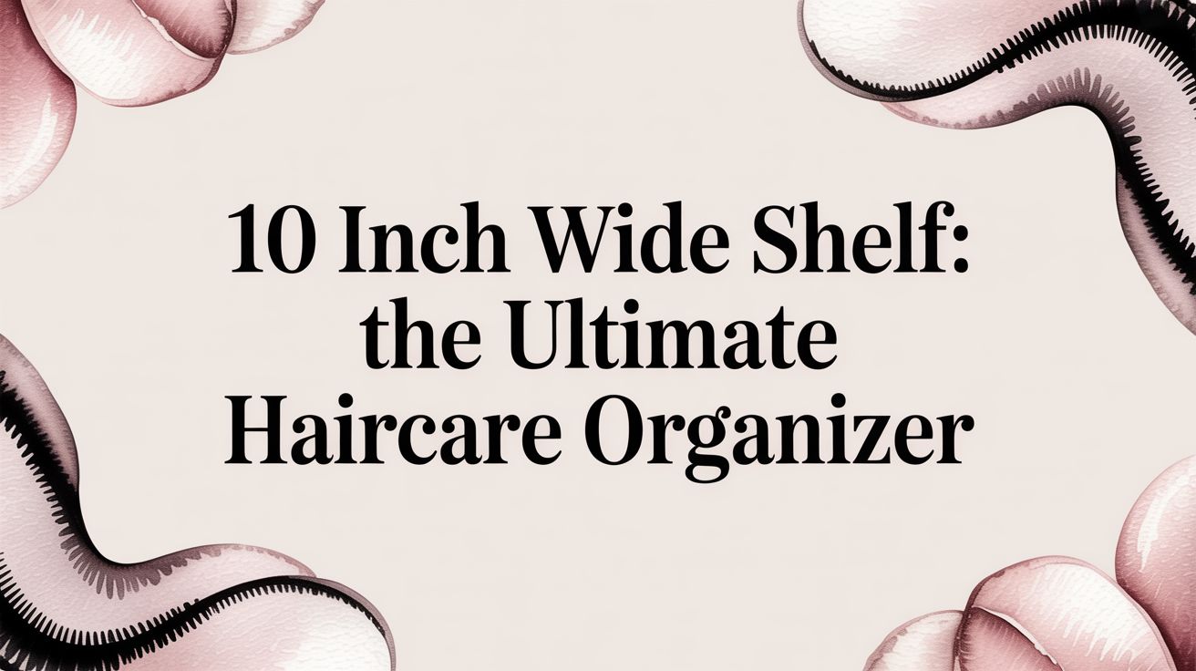 10 Inch Wide Shelf: The Ultimate Haircare Organizer