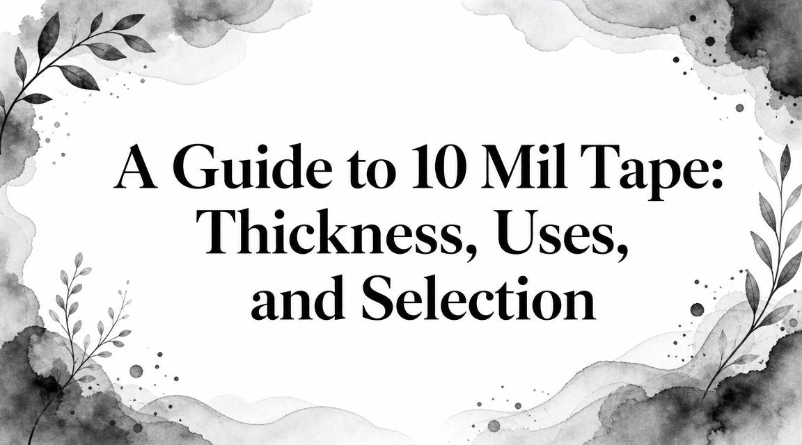 A Guide to 10 Mil Tape: Thickness, Uses, and Selection
