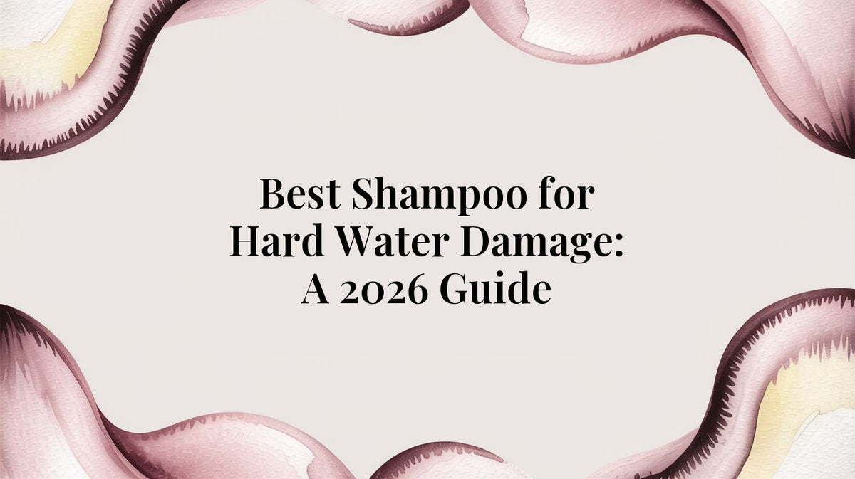 Title card: Best Shampoo for Hard Water Damage, A 2026 Guide