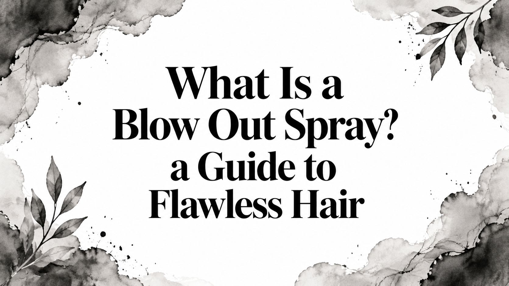 What Is a Blow Out Spray? a Guide to Flawless Hair