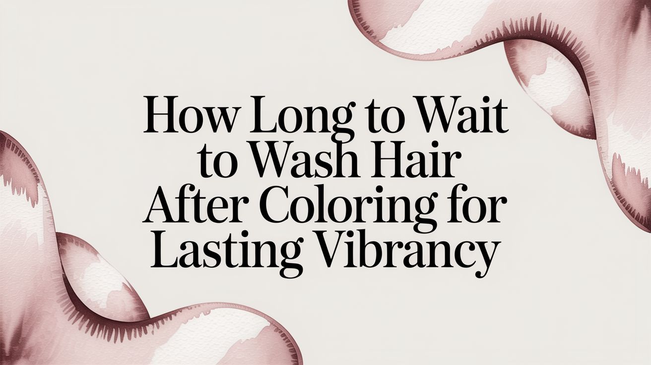 How Long to Wait to Wash Hair After Coloring