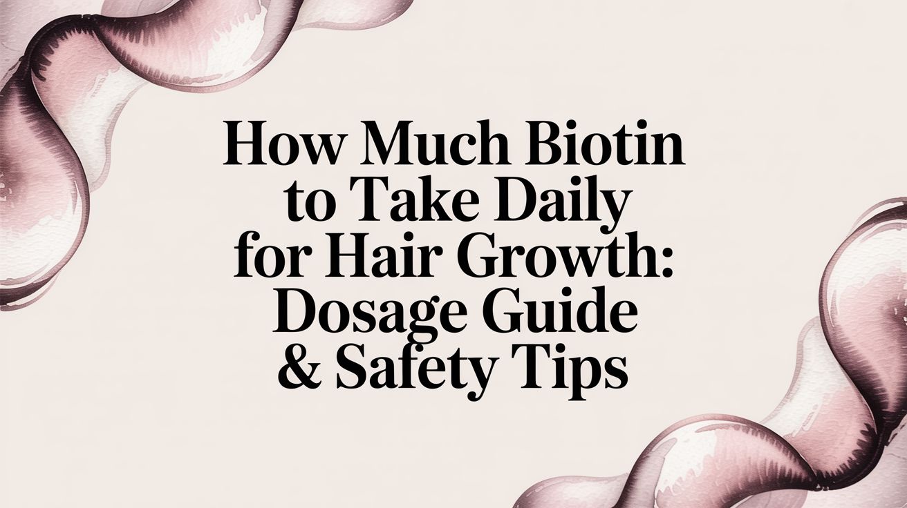 How Much Biotin To Take Daily For Hair Growth Summary How Much Biotin To Take Daily For Hair Growth Summary