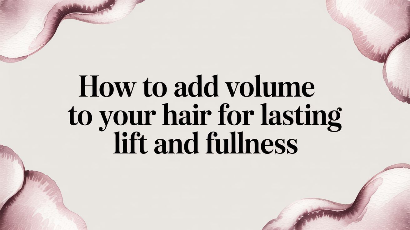 How to Add Volume to Your Hair for Lasting Lift and Fullness