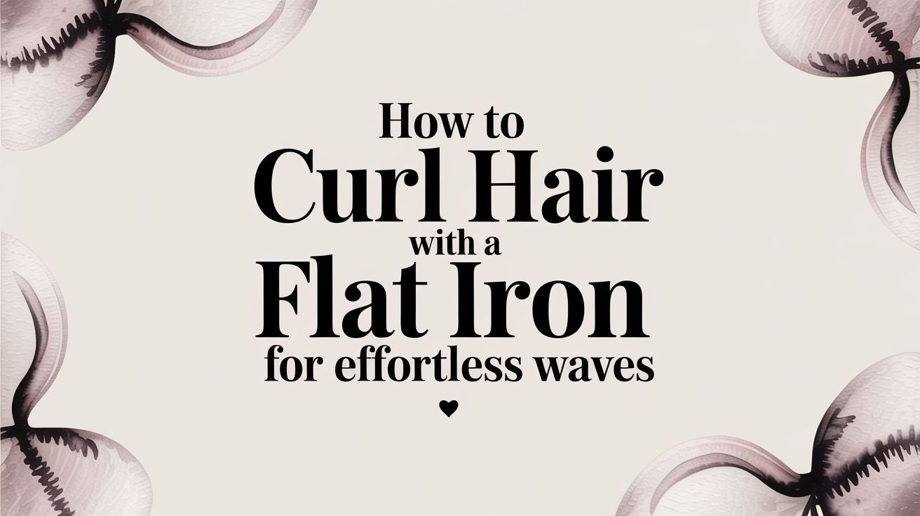 How to Curl Hair With a Flat Iron for Effortless Waves