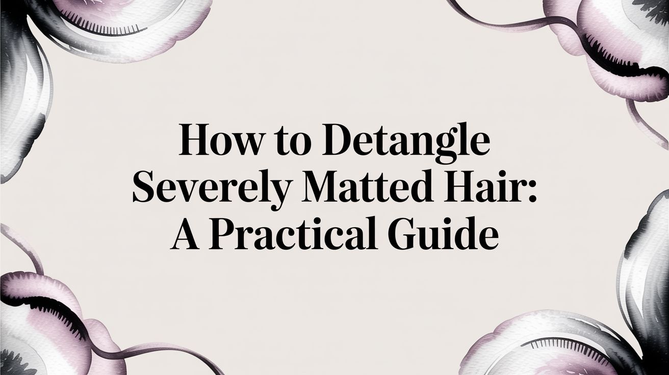 how to detangle severely matted hair: A Practical Guide