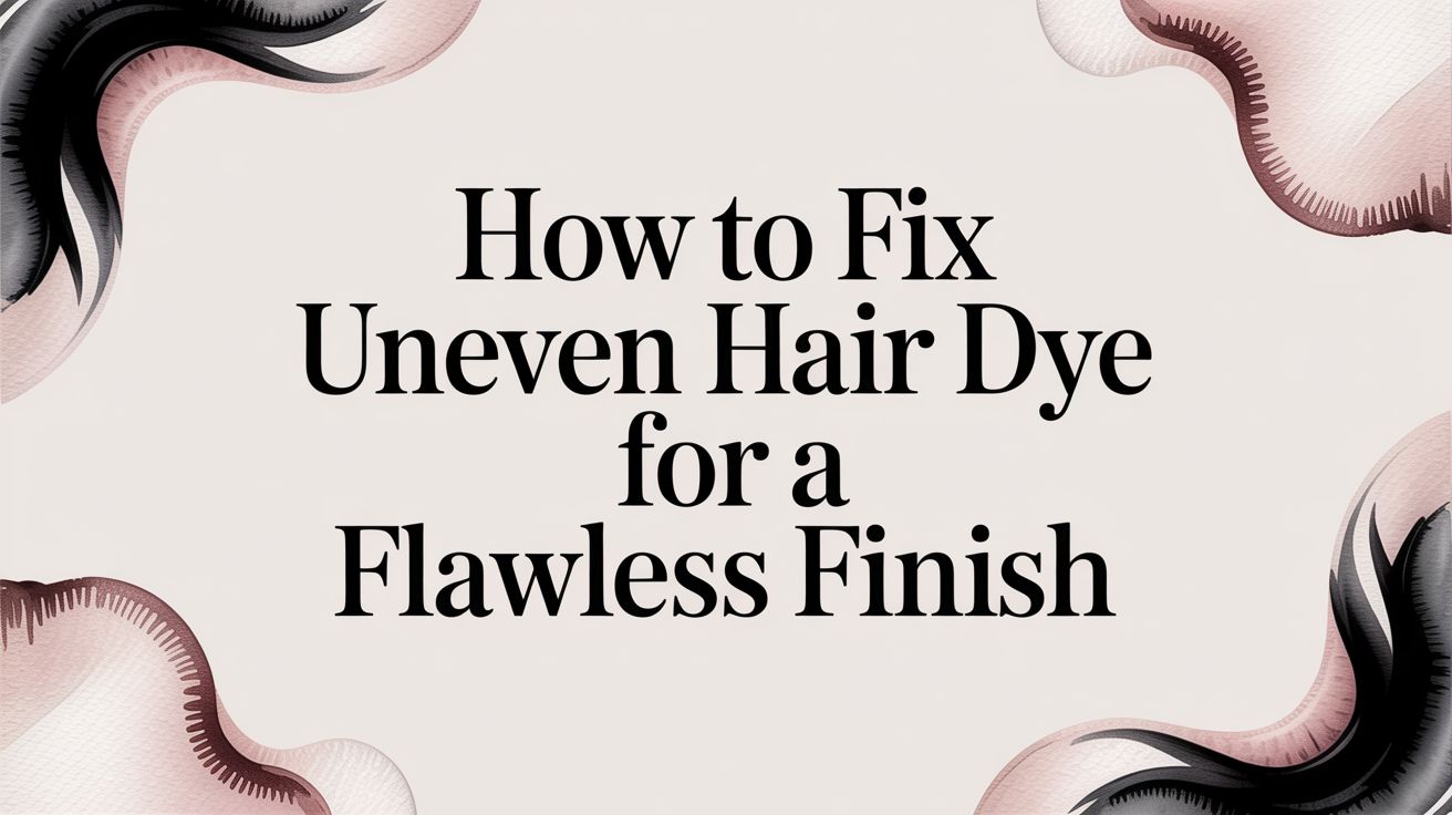 How to Fix Uneven Hair Dye for a Flawless Finish