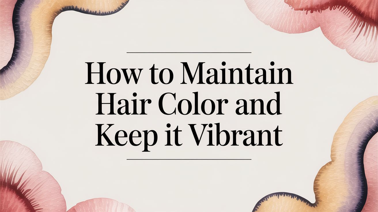 How to Maintain Hair Color and Keep It Vibrant
