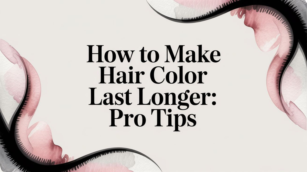 how to make hair color last longer: Pro Tips | The Morfose