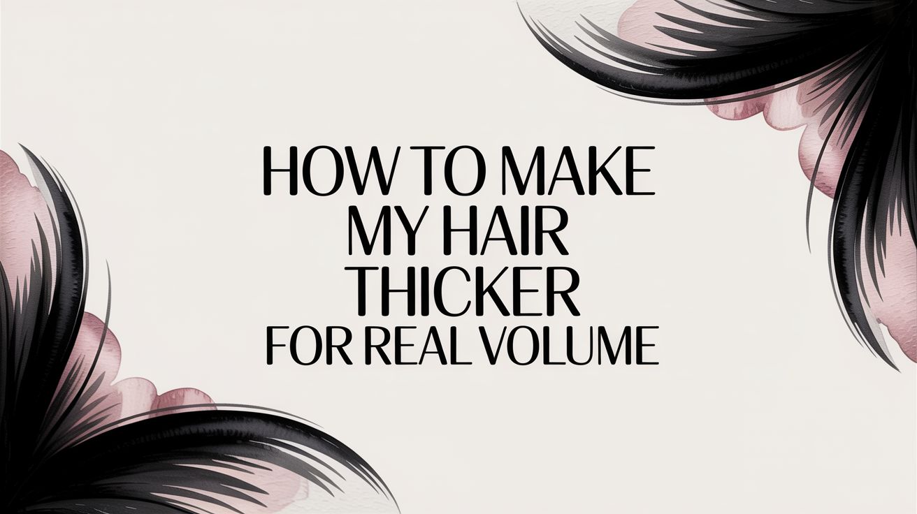 How to Make My Hair Thicker for Real Volume