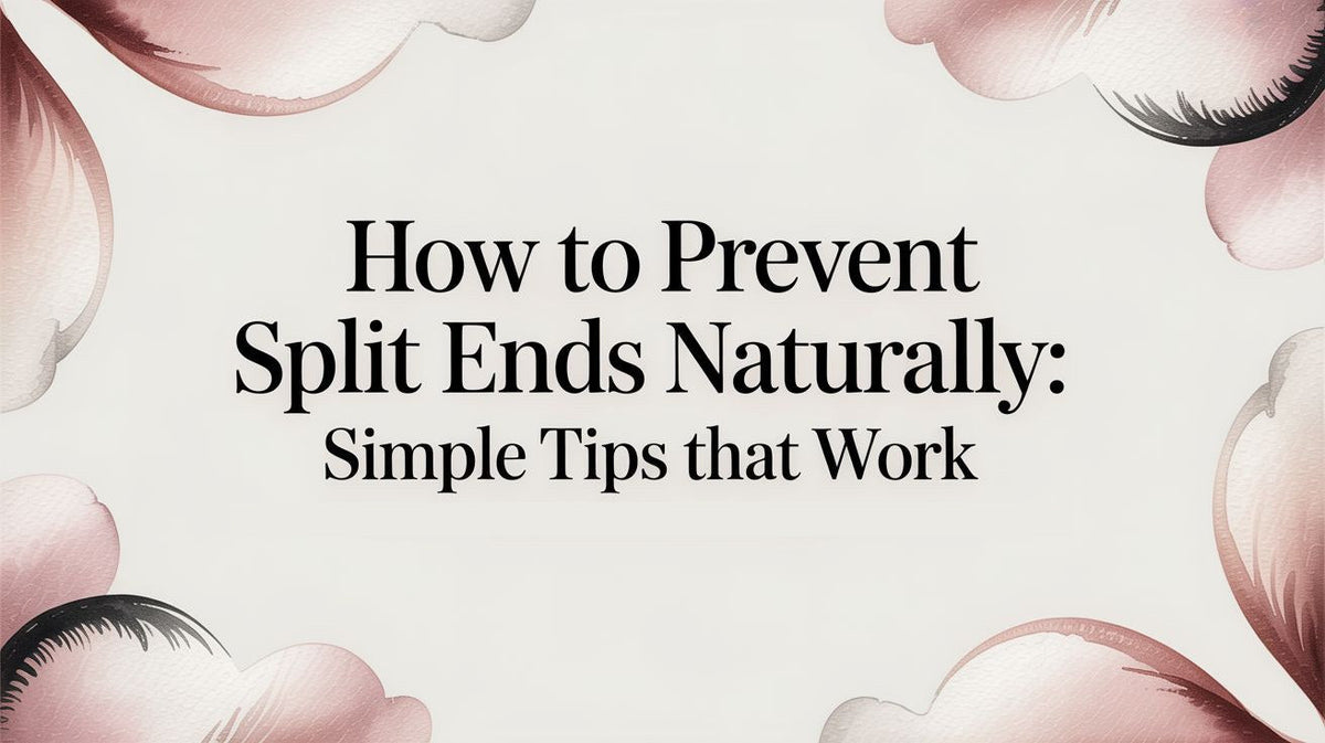 Title card: How to Prevent Split Ends Naturally, Simple Tips that Work