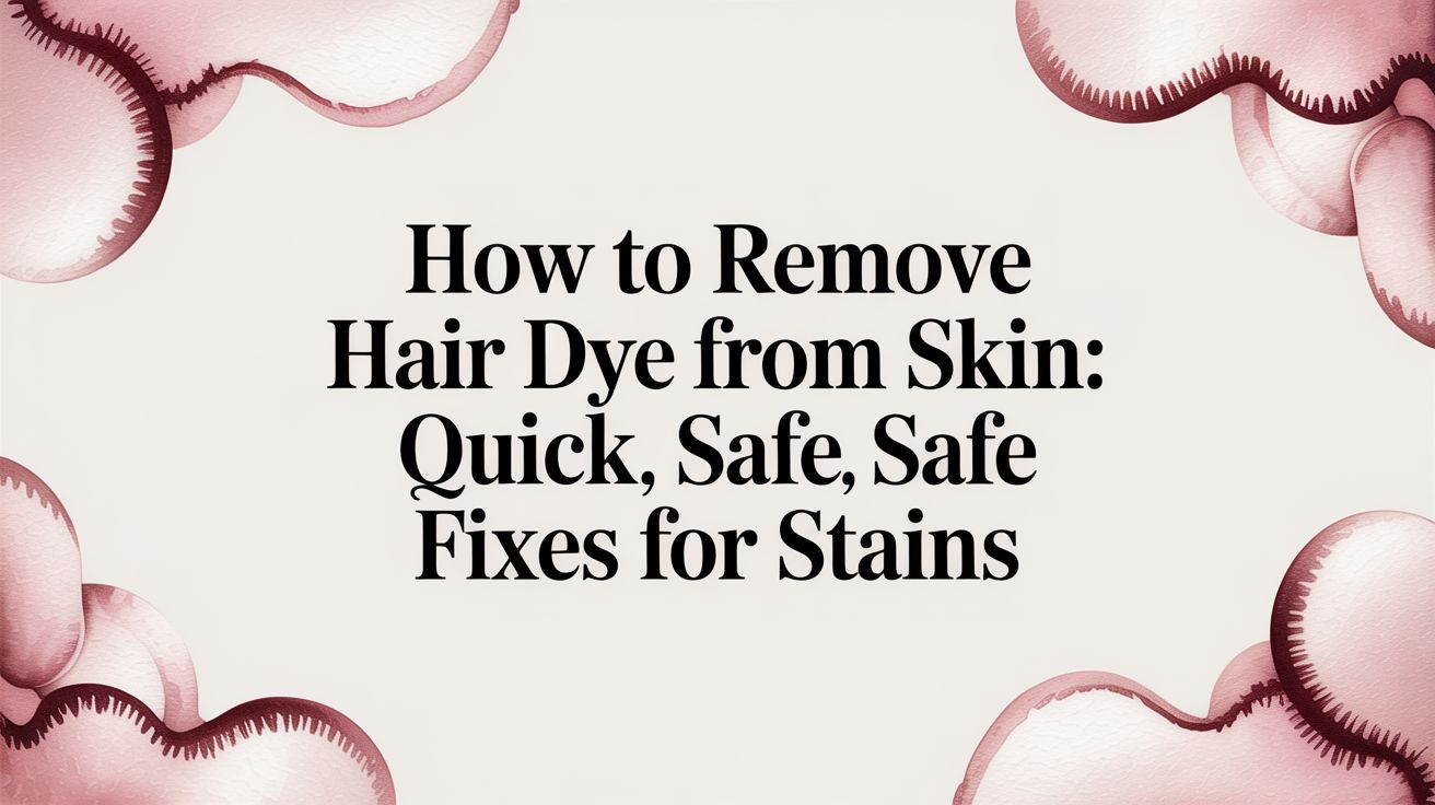 How to Remove Hair Dye from Skin: Quick, Safe Fixes for Stains