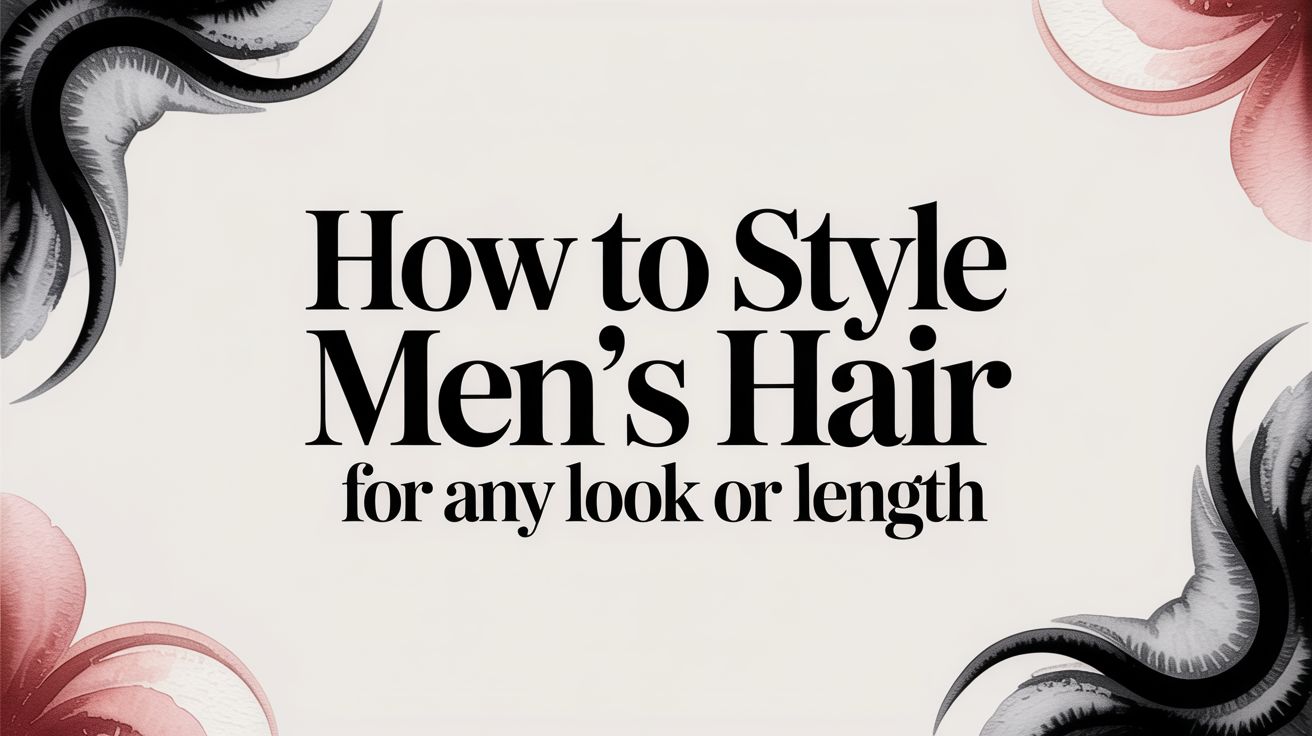 How to Style Men's Hair: A Step-by-Step Guide for Any Look