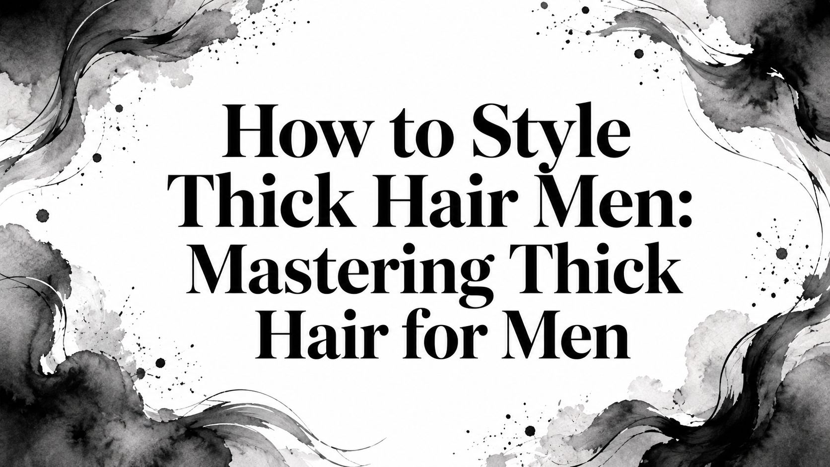 How to Style Thick Hair Men: Mastering Thick Hair for Men