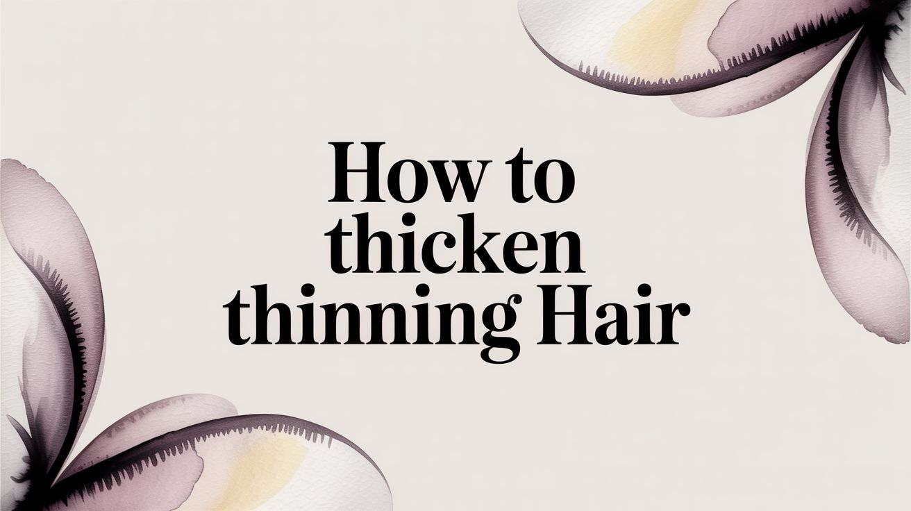 How to Thicken Thinning Hair