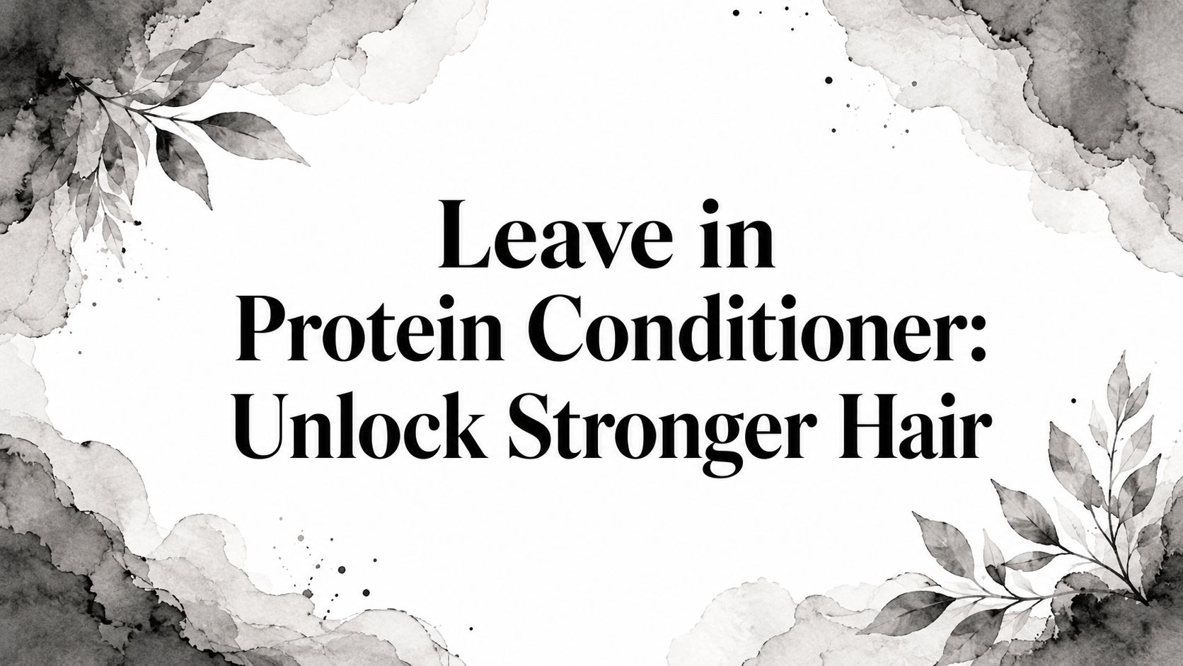 Leave in Protein Conditioner: Unlock Stronger Hair