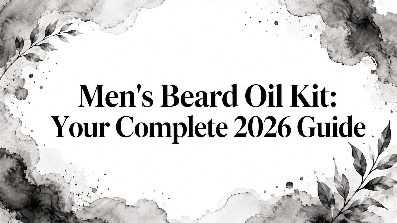 Men's Beard Oil Kit: Your Complete 2026 Guide